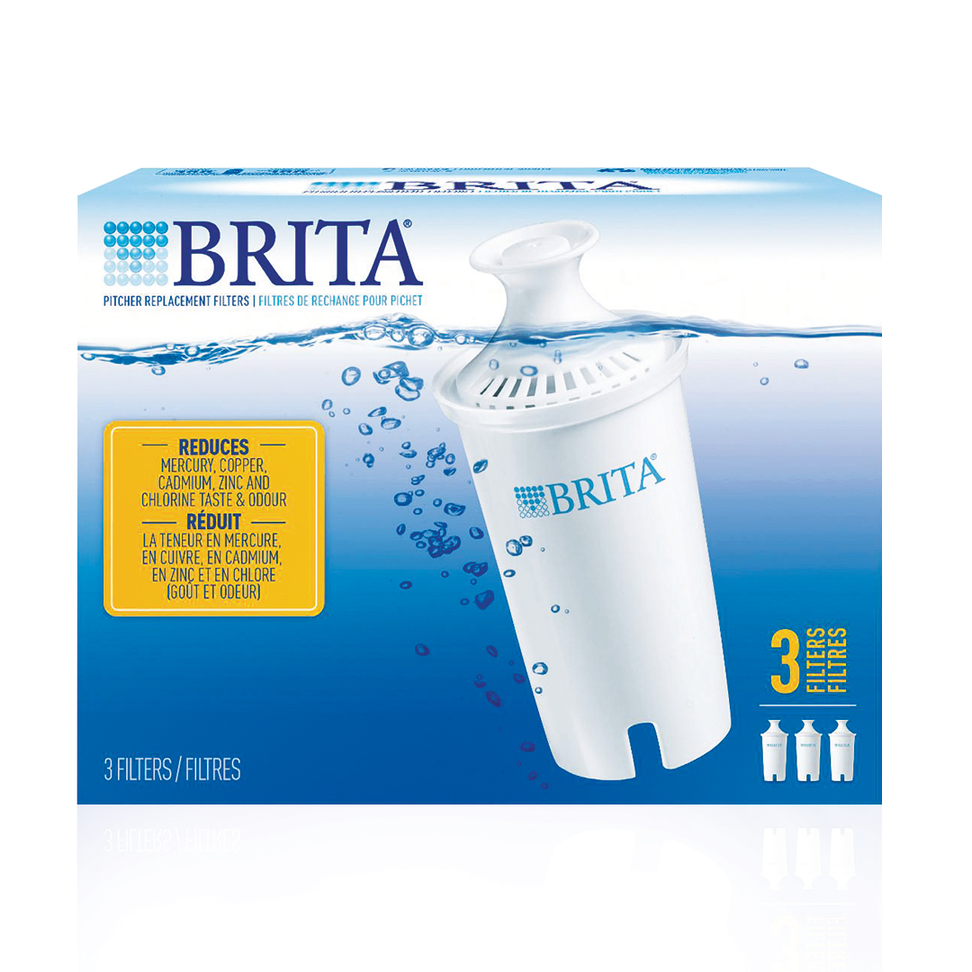 Brita Water Filter Pitcher Advanced Replacement Filters, 3 Count Care