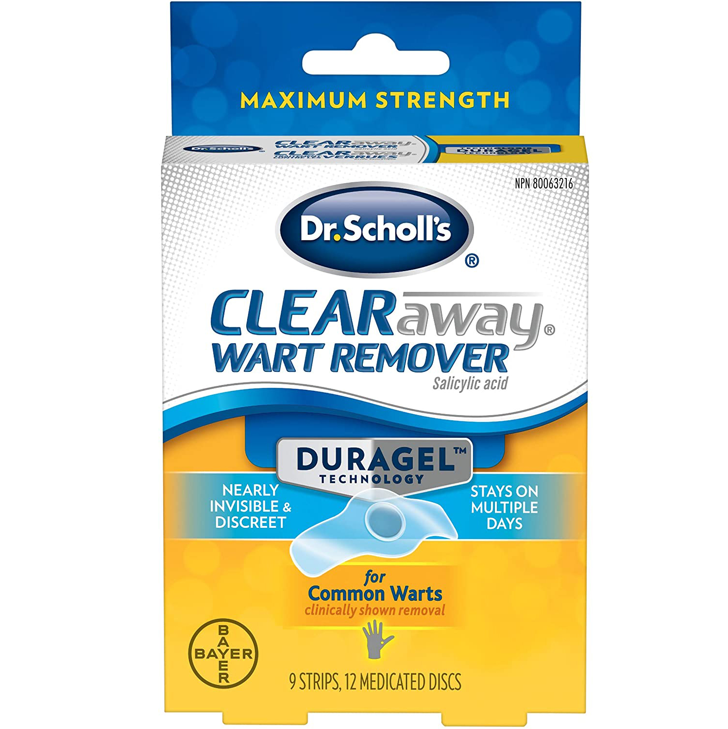 Dr. Scholl's ClearAway Wart Remover with Duragel Technology, 9ct